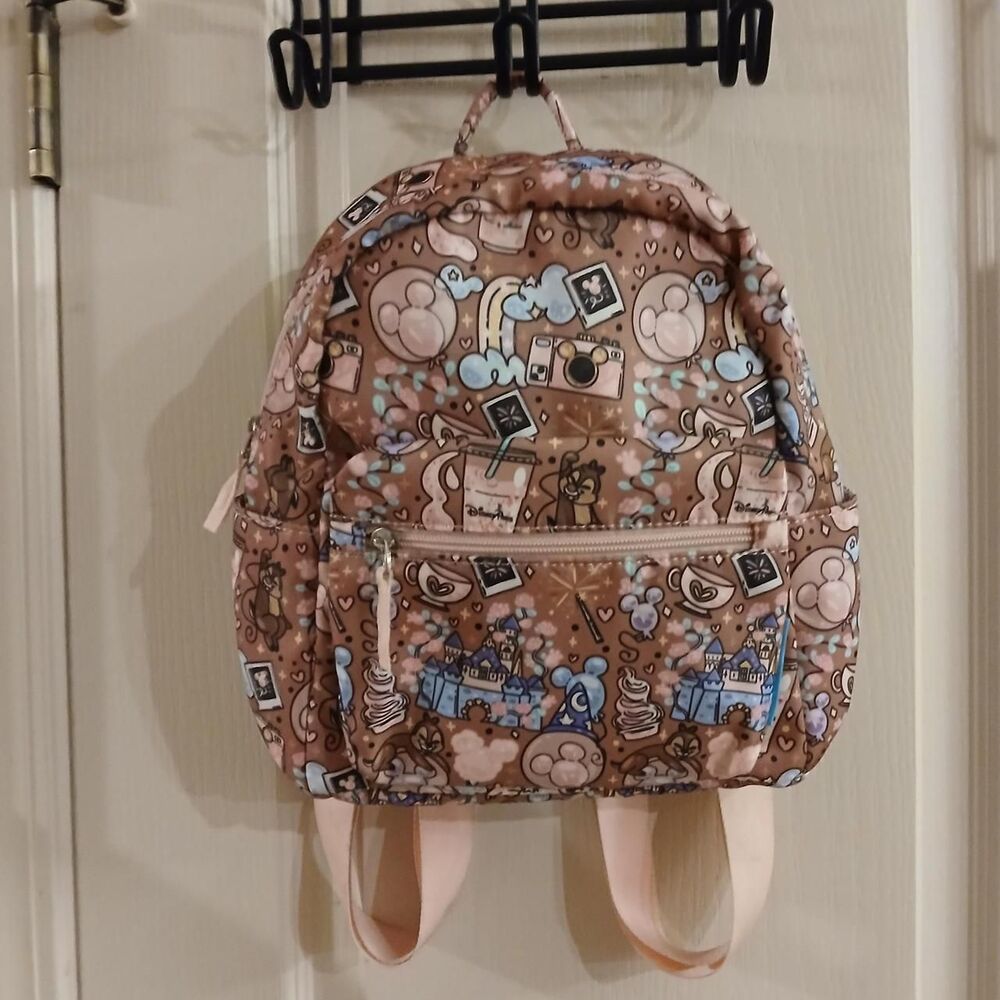 Mini Backpack Disney designs balloons magic wand castle roses heart star rainbow